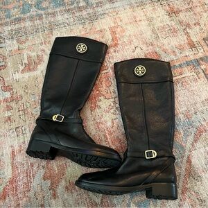 Tory Burch Leather Knee Boots